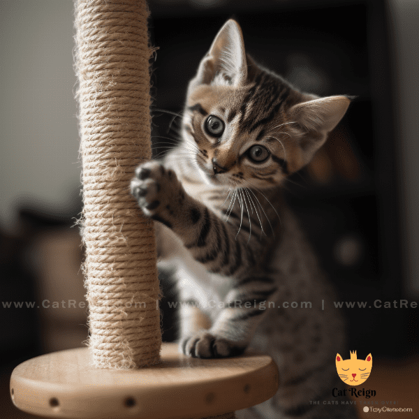 Distracting Your Kitten from Scratching Inappropriate Surfaces
