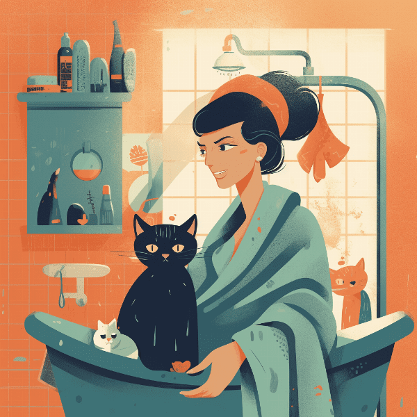 Getting Your Cat into the Shower
