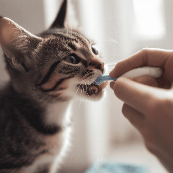 Getting Your Kitten Used to Toothbrushing