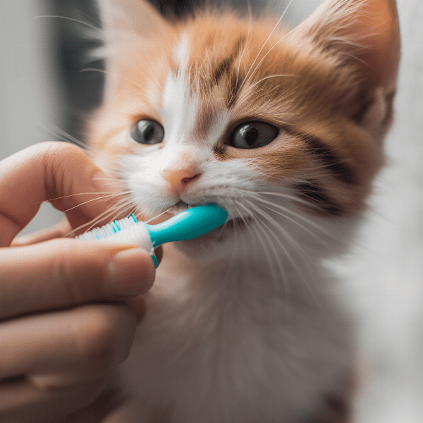 Proper Brushing Technique for Kitten Teeth