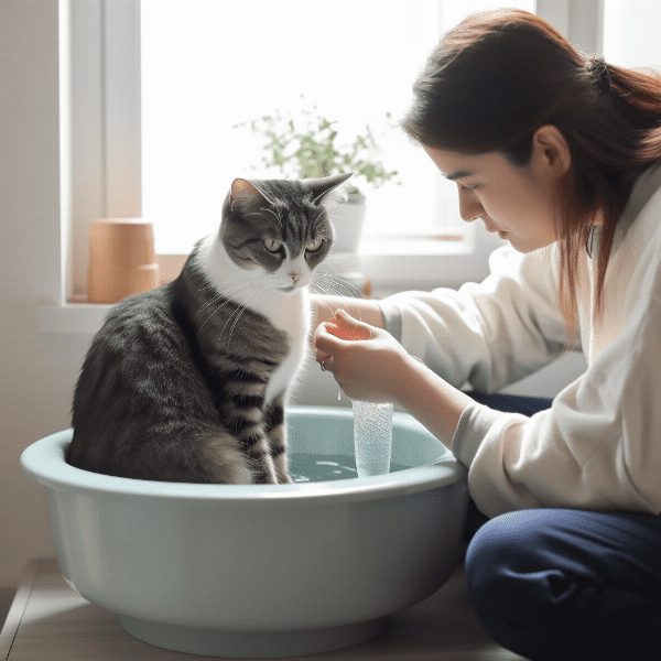 Rinsing Your Cat Thoroughly