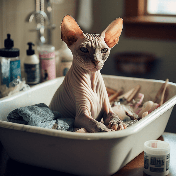 Why bathing your Sphynx cat is important